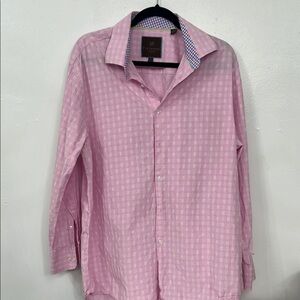 TATTERSALL LONDON Pink Checkered Men's Shirt